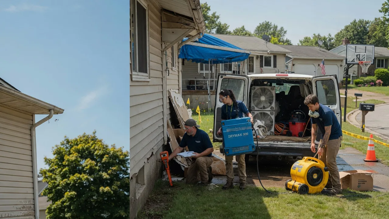 Ceiling Leak Cleanup in Ellwood City, PA near me