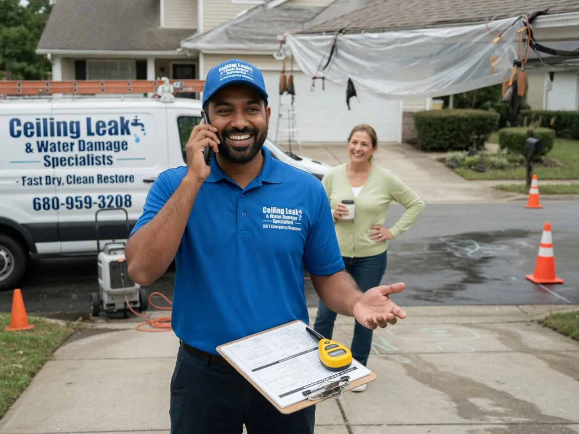 Ceiling Leak Cleanup Ellwood City, PA FAQs